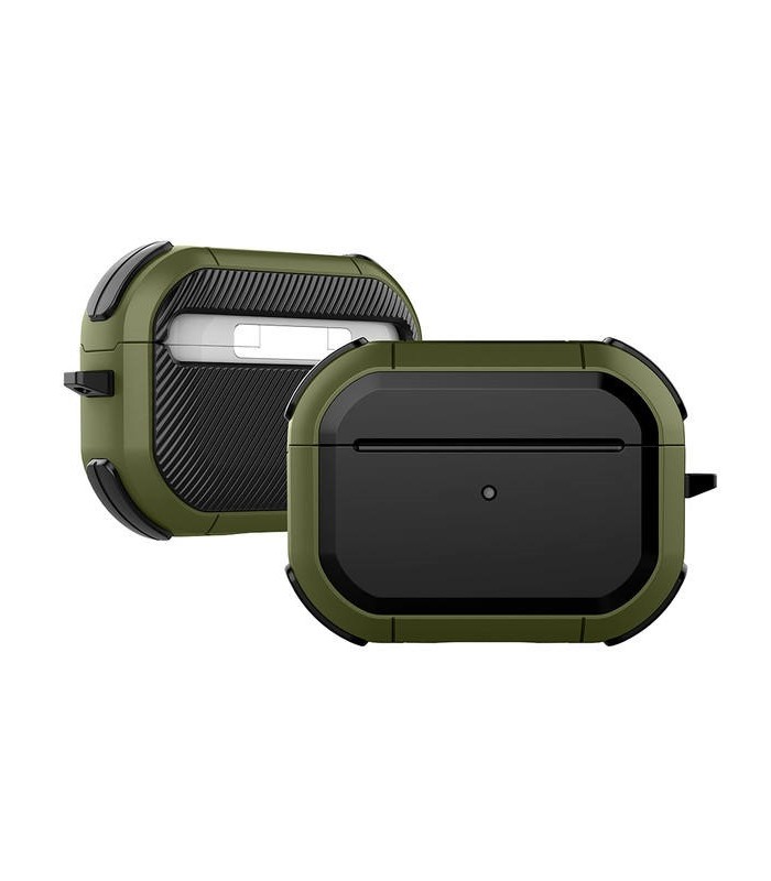 کیس محافظ ایرپادز ۳ مدل Eggshell Defender رنگ سبز ارتشی