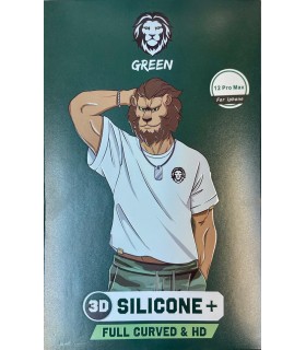 گلس گرین مدل 3D Silicone Full Curved HD مناسب iPhone 12 Pro Max