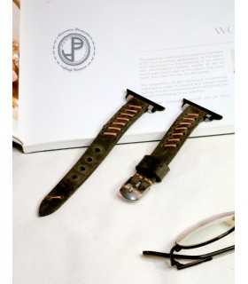 بند اپل واچ چرم دست ساز مناسب سایز ۳۸/۴۰/۴۱ میلی‌متر مدل Helena-طوسی