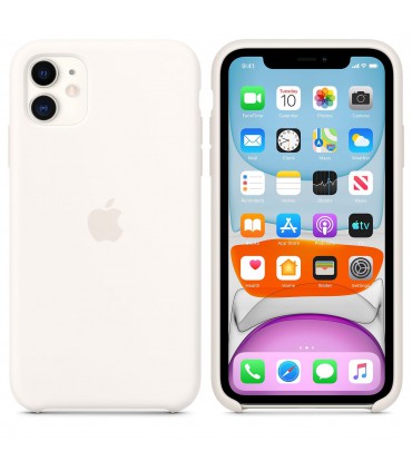 قاب سیلیکونی آیفون ۱۱ رنگ سفید | مشابه اصلی