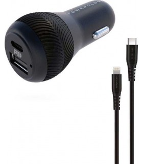 شارژر فندکی ۳۲ وات پاورولوژی مدل Powerology Ultra-Quick به همراه کابل لایتنینگ