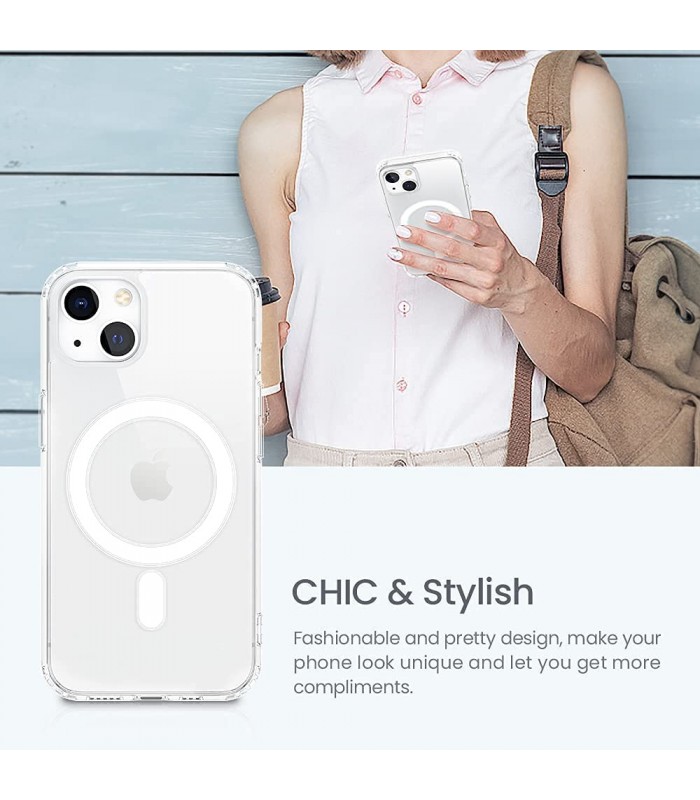 کیس محافظ G-Tech مناسب iPhone 13 مدل Sirocco Crystal Mag-GCA02412
