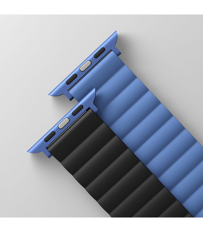 بند دورو اپل واچ  یونیک مدل Uniq Revix Reversible 38/40/41mm-آبی/مشکی-REVBLUBLK