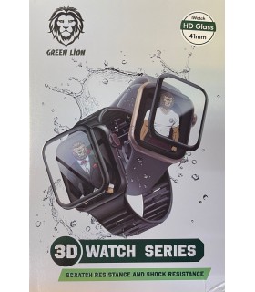 گلس اپل واچ گرین مناسب Apple Watch Series 7/8 41mm مدل Green HD Glass 3D