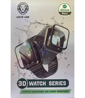 گلس اپل واچ گرین مناسب Apple Watch Series 4/5/6/SE 40mm مدل Green HD Glass 3D