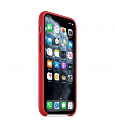 قاب سیلیکونی آیفون ۱۱ پرو مکس رنگ قرمز | مشابه اصلی