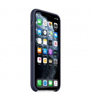 قاب سیلیکونی آیفون ۱۱ پرو مکس رنگ سرمه ای | مشابه اصلی