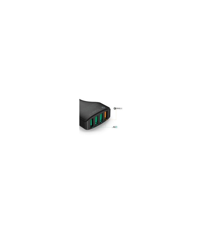 شارژر فندکی ۴ پورت ۵۵.۵ وات آکی مدل Aukey CC-T9