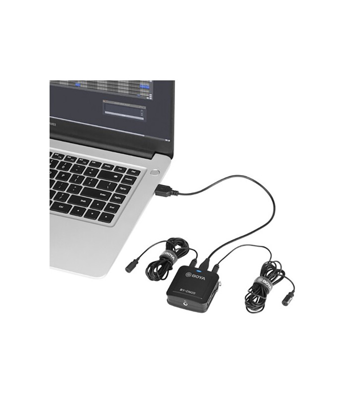 کیت میکروفون بی‌سیم و یقه‌ای بویا مدل BOYA BY-DM20