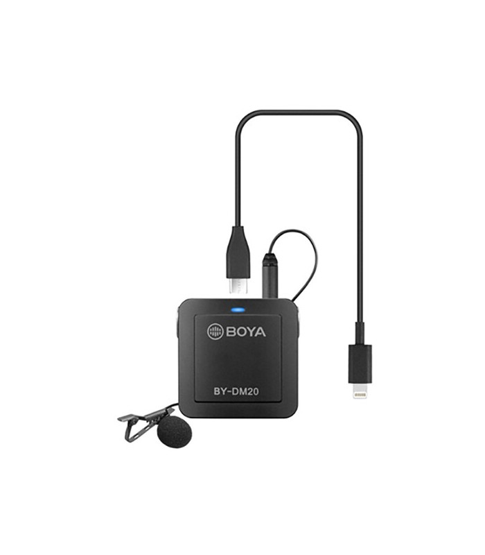 کیت میکروفون بی‌سیم و یقه‌ای بویا مدل BOYA BY-DM20
