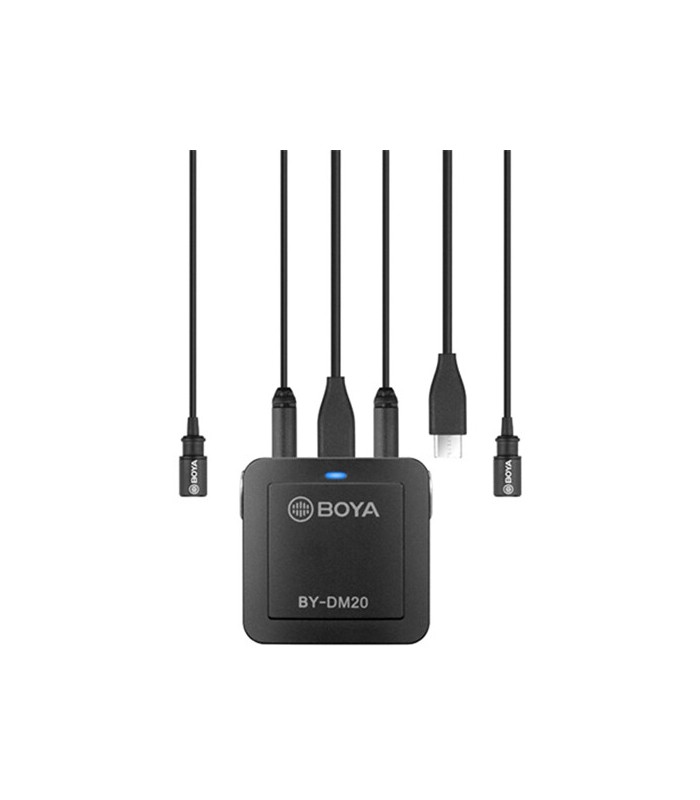 کیت میکروفون بی‌سیم و یقه‌ای بویا مدل BOYA BY-DM20