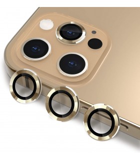 محافظ لنز دوربین گوشی آیفون 13 Pro Max-طلایی