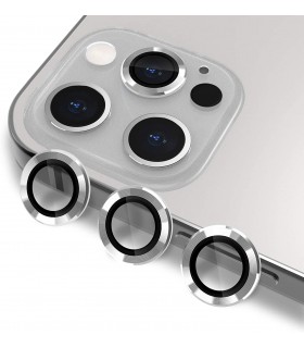 محافظ لنز دوربین گوشی آیفون 13 Pro Max-نقره‌ای