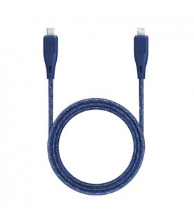 کابل شارژ USB-C به لایتنینگ Bazic مدل GoCharge 1.2m-آبی