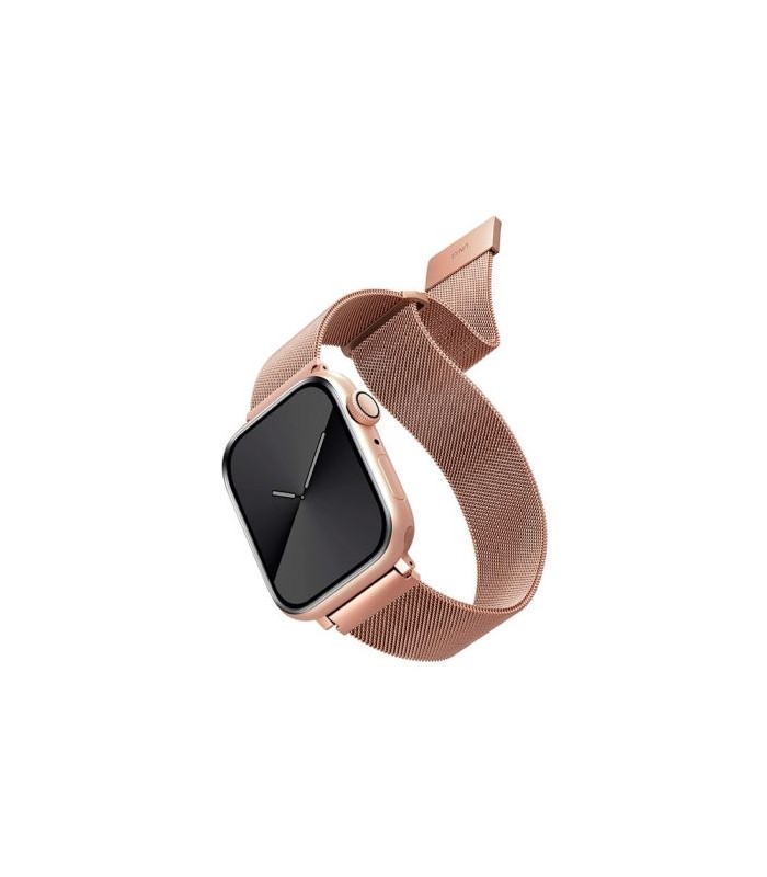 بند میلانس لوپ یونیک اپل واچ‌ مدل UNIQ Dante Steel Strap 38/40/41mm رزگلد