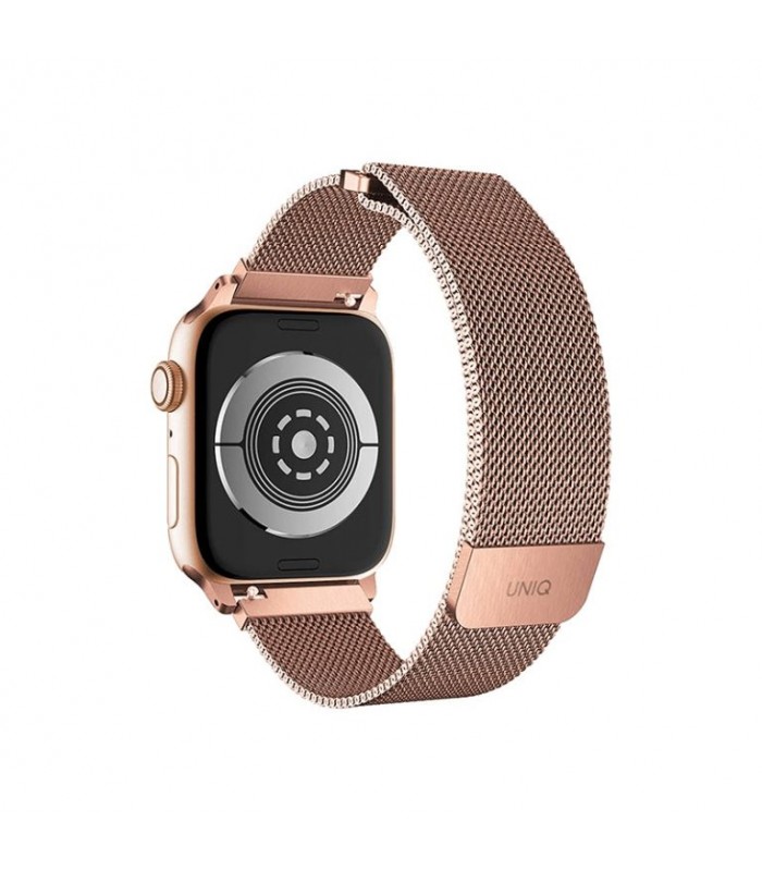 بند میلانس لوپ یونیک اپل واچ‌ مدل UNIQ Dante Steel Strap 38/40/41mm رزگلد