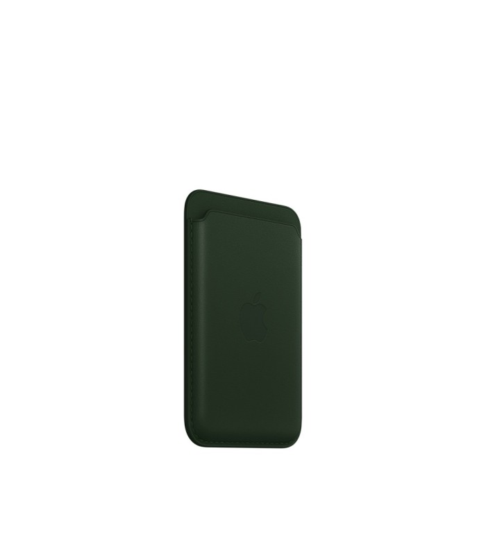جاکارتی مگ سیف چرمی اپل مدل iPhone Leather Wallet with MagSafe-Sequoia Green-اصلی