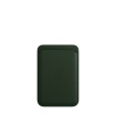 جاکارتی مگ سیف چرمی اپل مدل iPhone Leather Wallet with MagSafe-Sequoia Green-اصلی