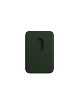 جاکارتی مگ سیف چرمی اپل مدل iPhone Leather Wallet with MagSafe-Sequoia Green-اصلی