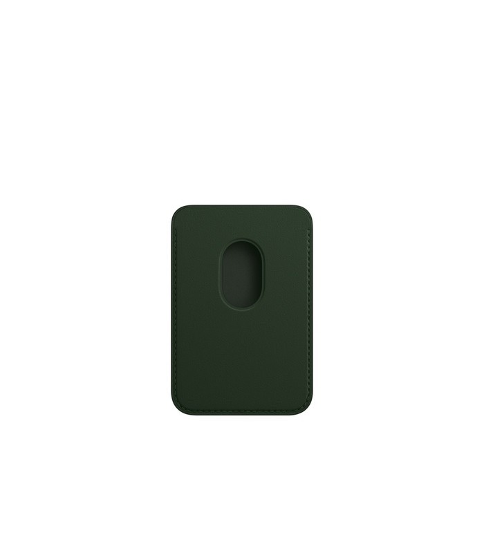 جاکارتی مگ سیف چرمی اپل مدل iPhone Leather Wallet with MagSafe-Sequoia Green-اصلی