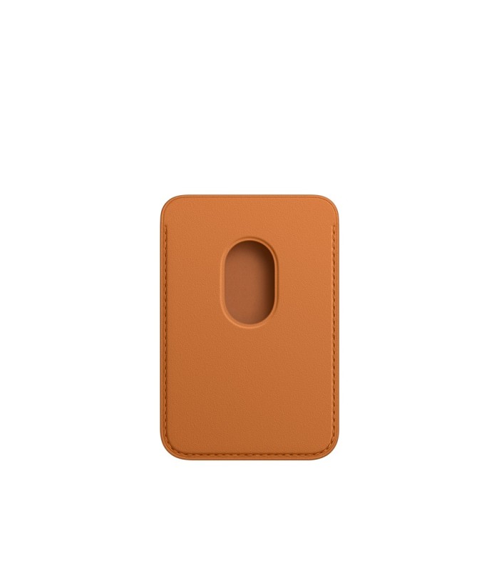 جاکارتی مگ سیف چرمی اپل مدل iPhone Leather Wallet with MagSafe-Golden Brown-اصلی