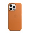 کیس چرمی اپل مناسب iPhone 13 Pro Max مدل Leather Case MagSafe-Golden Brown