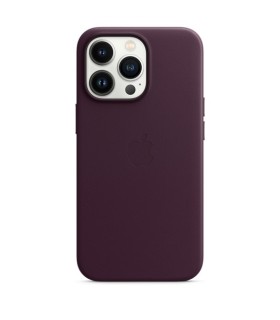 کیس چرمی اپل مناسب iPhone 13 Pro Max مدل Leather Case MagSafe-Dark Cherry
