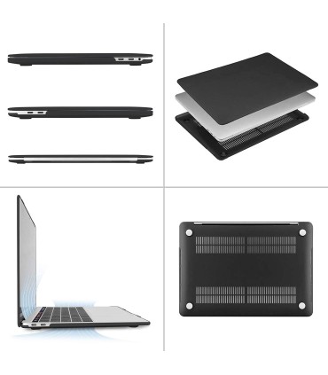 قاب محافظ مک بوک پرو ۱۳ اینچ مدل Hardshell Case-مشکی
