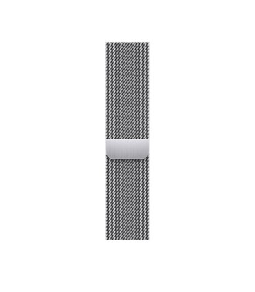 اپل واچ سری ۷ استیل رنگ نقره‌ای با بند استیل میلانس نقره‌ای - سایز ۴۱ میلی‌متر