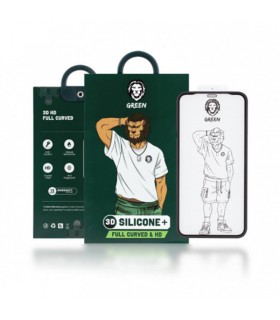 گلس گرین مدل 3D Silicone Full Curved HD مناسب iPhone 12/12 Pro