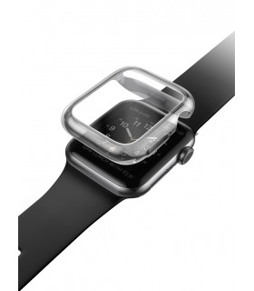 کیس گلس‌دار اپل واچ ۴۰ میلی‌متری یونیک مدل Uniq Garde-شفاف-GARCLR