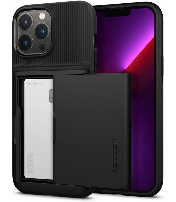 کیس اسپیگن Spigen مدل Slim Armor CS مناسب iPhone 13 Pro Max-مشکی-ACS03218
