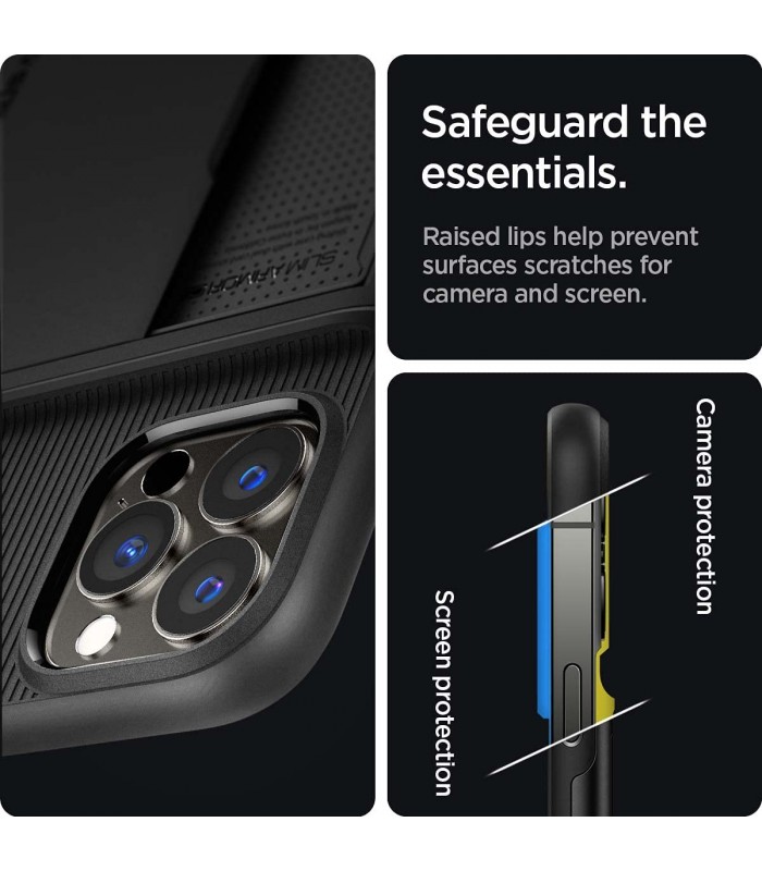 کیس اسپیگن Spigen مدل Slim Armor CS مناسب iPhone 13 Pro Max-مشکی-ACS03218