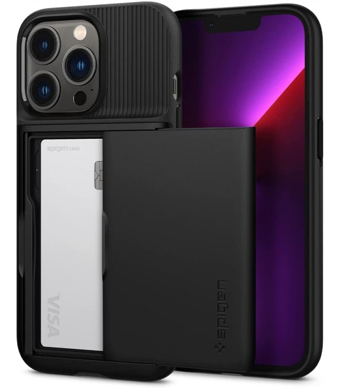 کیس اسپیگن Spigen مدل Slim Armor CS مناسب iPhone 13 Pro-مشکی-ACS03274