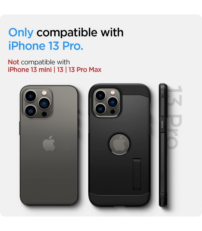 کیس Spigen مدل Tough Armor مناسب iPhone 13 Pro-مشکی-ACS03277