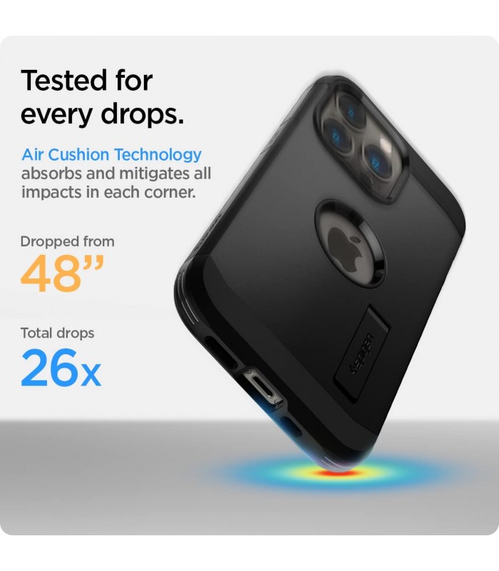 کیس Spigen مدل Tough Armor مناسب iPhone 13 Pro-مشکی-ACS03277