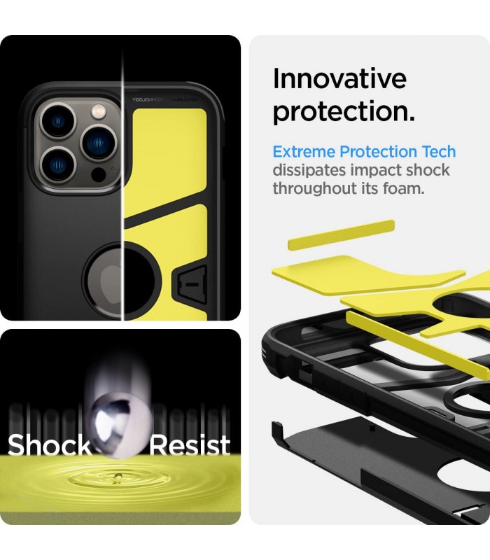 کیس Spigen مدل Tough Armor مناسب iPhone 13 Pro-مشکی-ACS03277