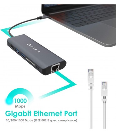 هاب ۶ در ۱ آدام المنتس مدل Adam Elements CASA Hub A01