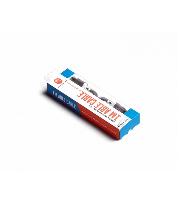 کابل سیلیکونی USB به لایتنینگ اس تی ام مدل STM Able Cable-۱ متری-خاکستری