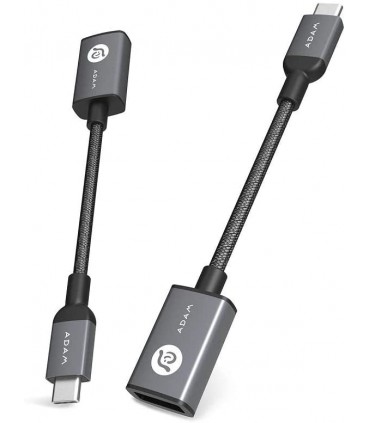 تبدیل USB-C به USB آدام المنتس مدل Adam Elements CASA F13 - خاکستری