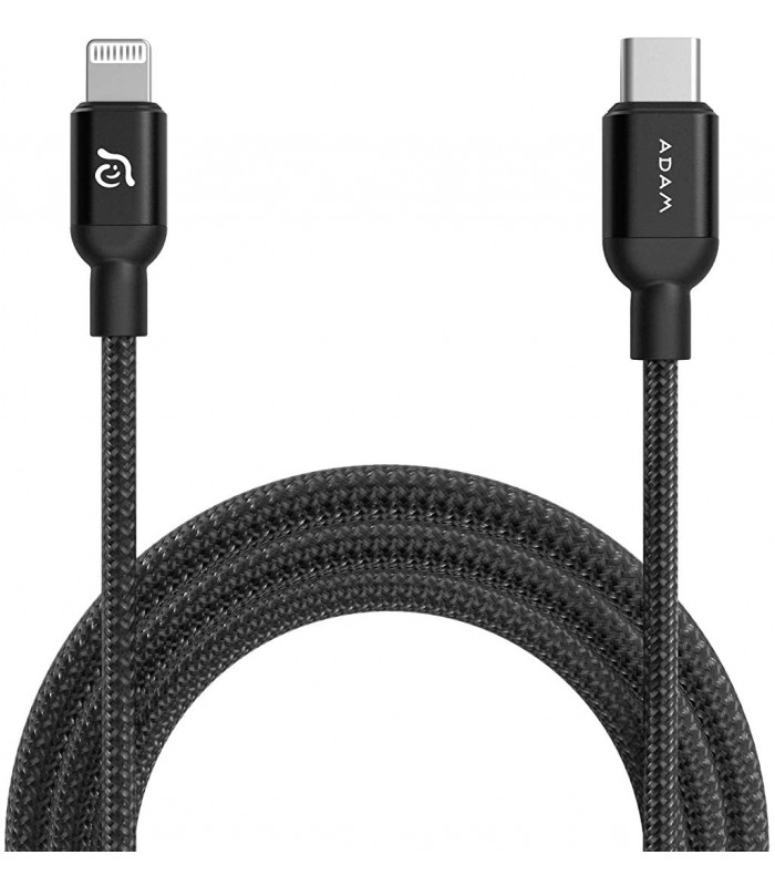 کابل USB-C به لایتنینگ آدام المنتس مدل Adam Elements PeAk II C120B رنگ مشکی