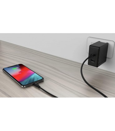 کابل USB-C به لایتنینگ آدام المنتس مدل Adam Elements PeAk II C120B رنگ مشکی