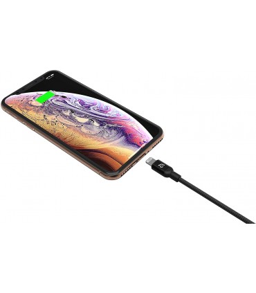 کابل USB-C به لایتنینگ آدام المنتس مدل Adam Elements PeAk II C120B رنگ مشکی