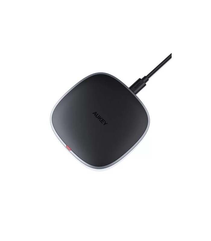 پد شارژر بی‌سیم آکی مدل Aukey Graphite Lite 15W- LC-C6