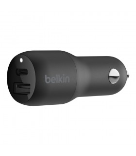 شارژر فندکی USB-C بلکین مدل Belkin USB-C + USB-A 32W
