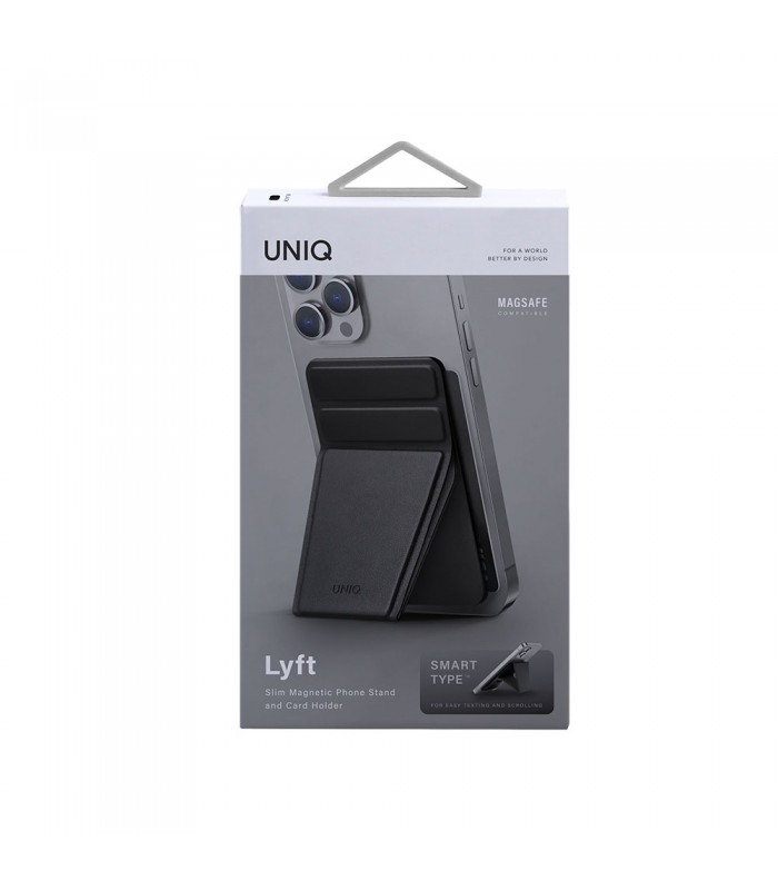 جاکارتی مگ سیف استند‌دار یونیک مدل Uniq Lyft-مشکی-LYFTBLK