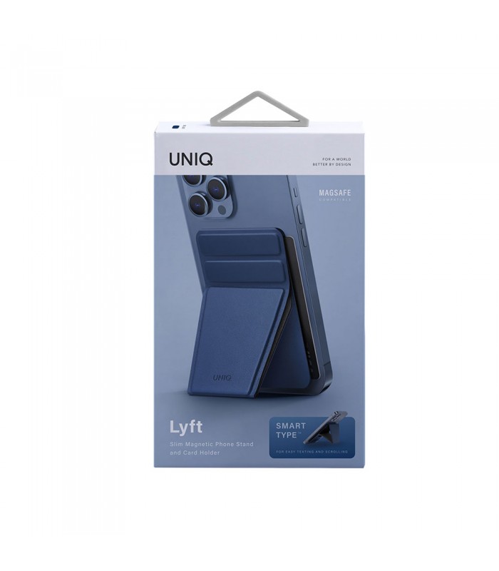 جاکارتی مگ سیف استند‌دار یونیک مدل Uniq Lyft-آبی-LYFTBLU