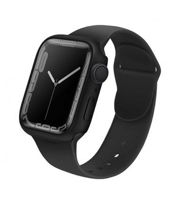 کیس گلس‌دار اپل واچ ۴۵ میلی‌متری یونیک مدل Uniq Legion-مشکی-LEGNBLK