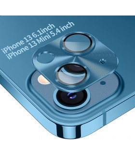محافظ لنز یک تکه دوربین گوشی آیفون 13 و 13 mini-آبی