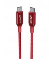 کابل دو سر USB-C انکر مدل Anker PowerLine+ III A8862H91-رنگ قرمز